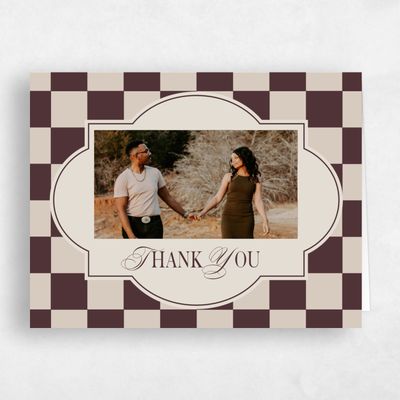 Brown Wedding Thank You - Sarlat Photo