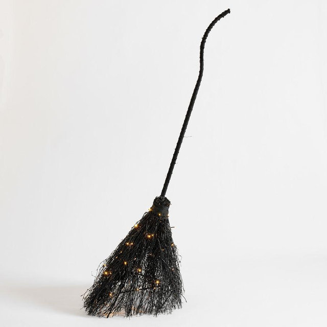 Lit Broom, Large, Black