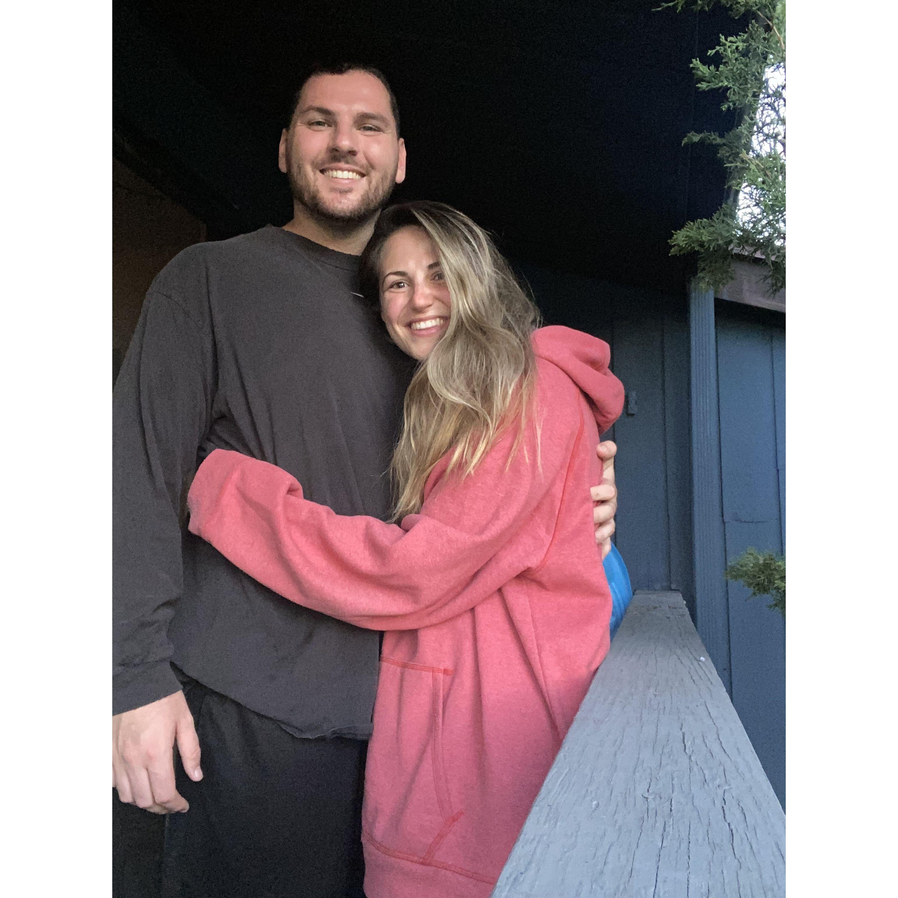 Our first photo together!