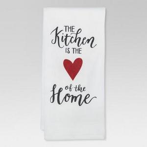 White "The Kitchen is the Heart of the Home" Kitchen Towel - Threshold™