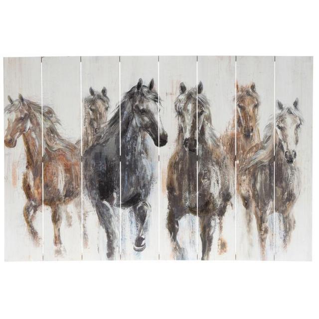 Galloping Horses Wood Wall Decor