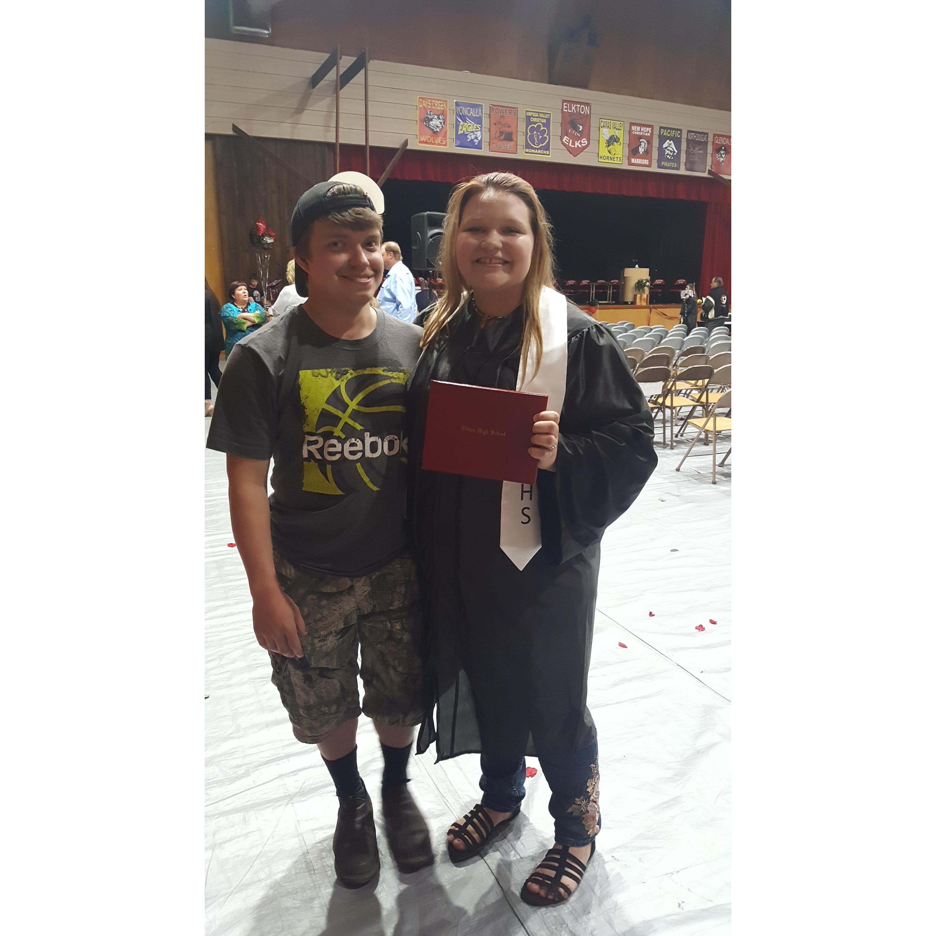 Cody and I at my graduation.