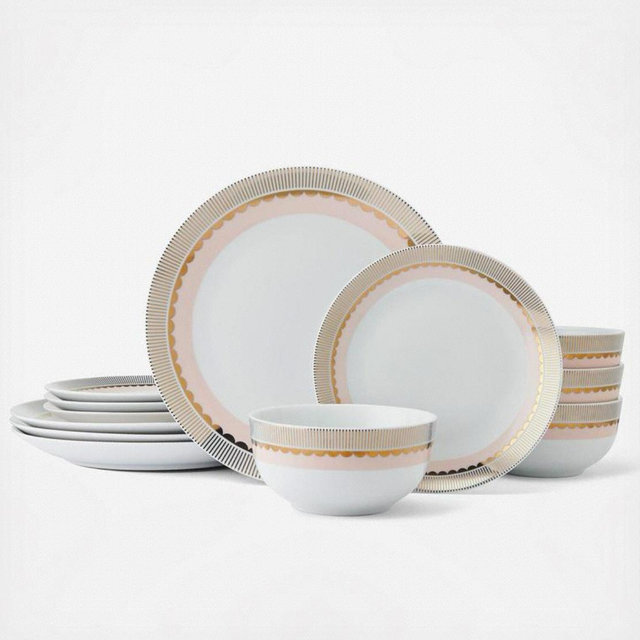 Golden Charm Dinnerware Set, Service for 4