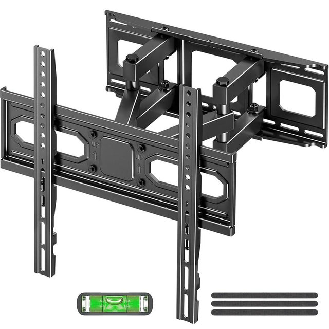 EconoMe TV Wall Mount for Most 32-70 inch Flat Screen/LED/4K TVs, TV Mount with Swivel and Tilt Articulating Dual Arms, Full Motion TV Mount up to 16” Stud, Max VESA 400X400mm, up to 99lbs