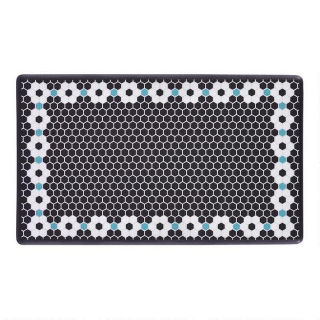 Dash Wellness Mat Flower Tile Nonslip Floor Mat