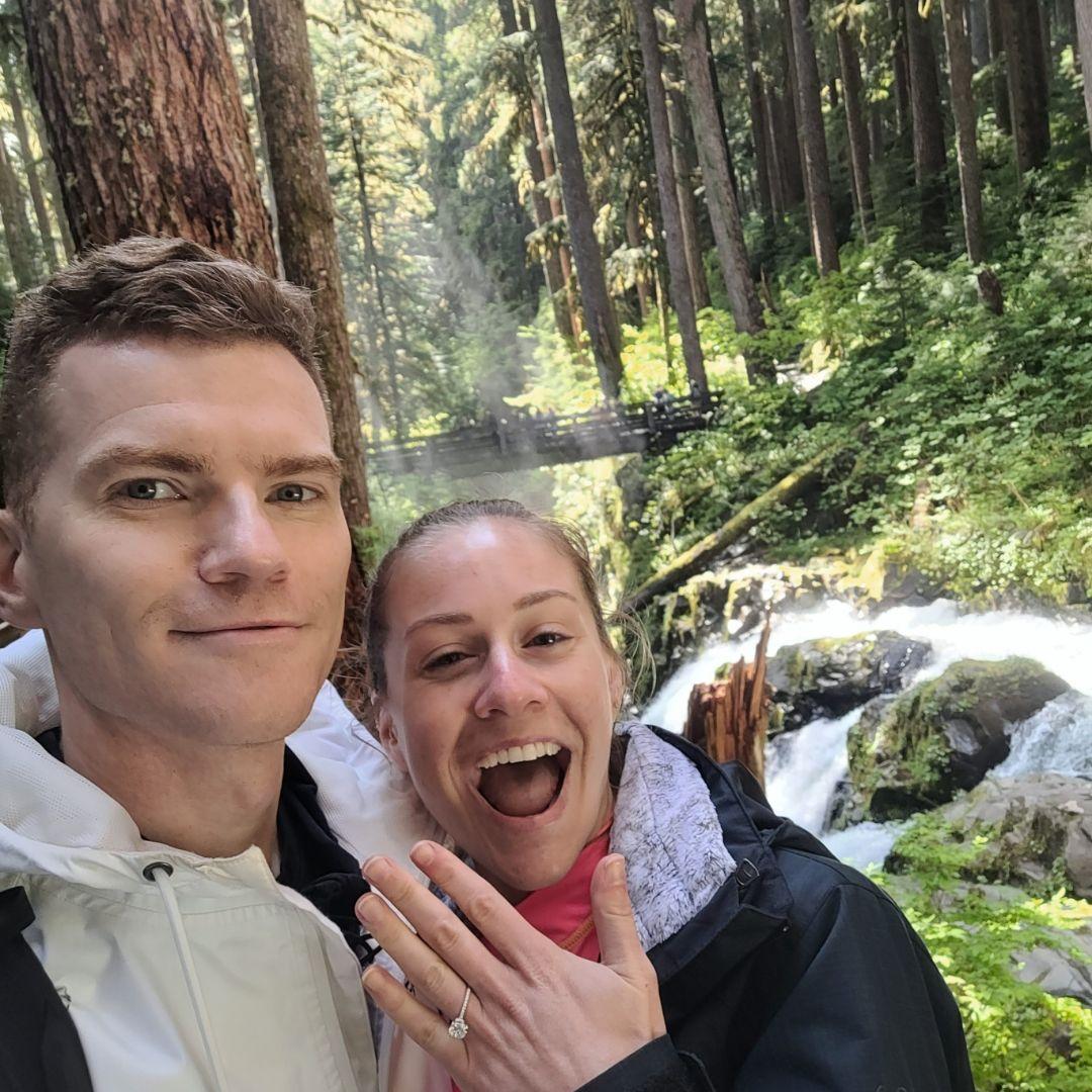 Our engagment at Sol Duc Falls! 5.31.25