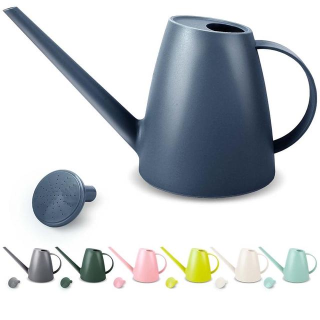 Watering Can for Indoor Plants, Small Watering Cans for House Plant Garden Flower, Long Spout Water Can for Outdoor Watering Plants 1.8L 60oz 1/2 Gallon (Blue)