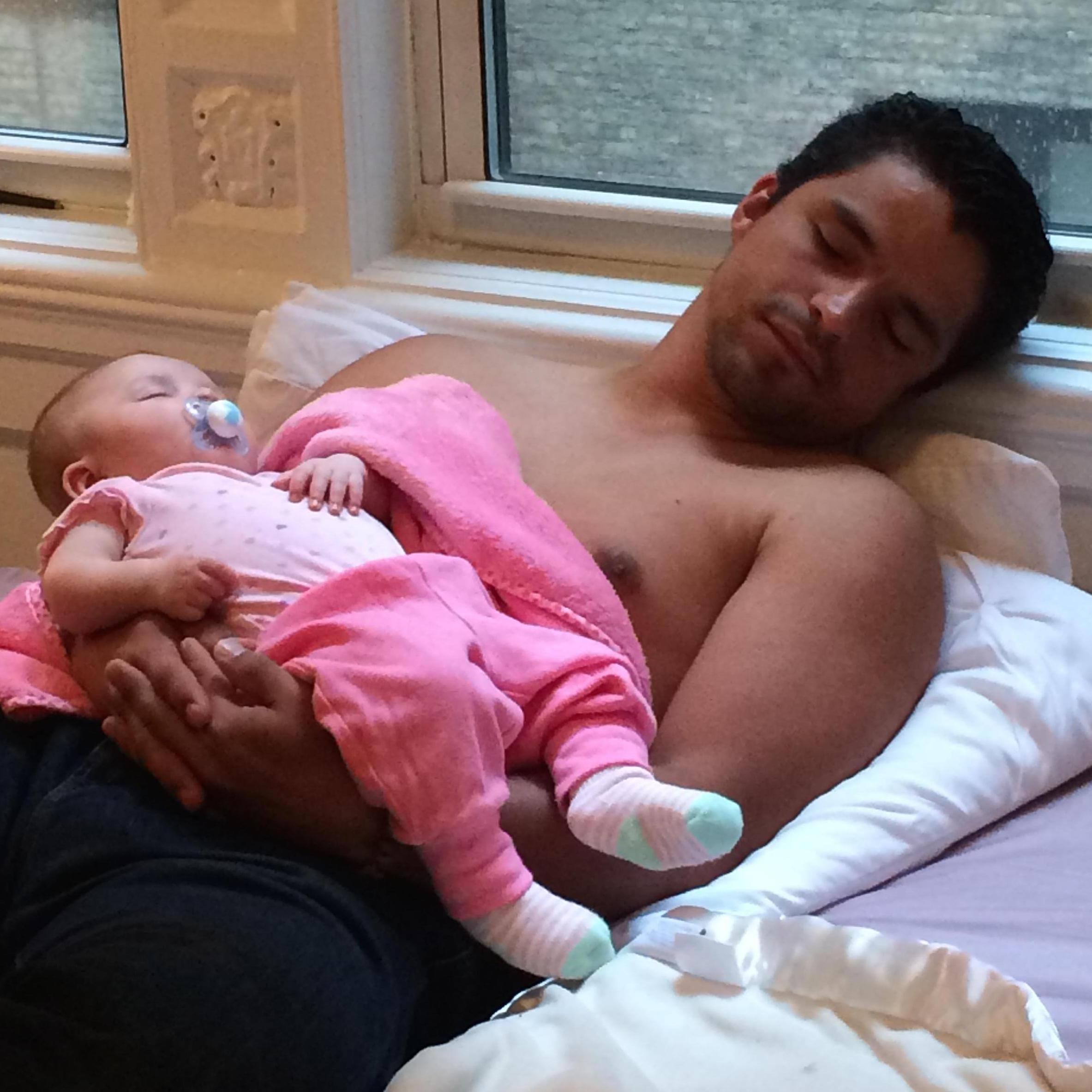 Andres being the best uncle ever, NYC, 2015
