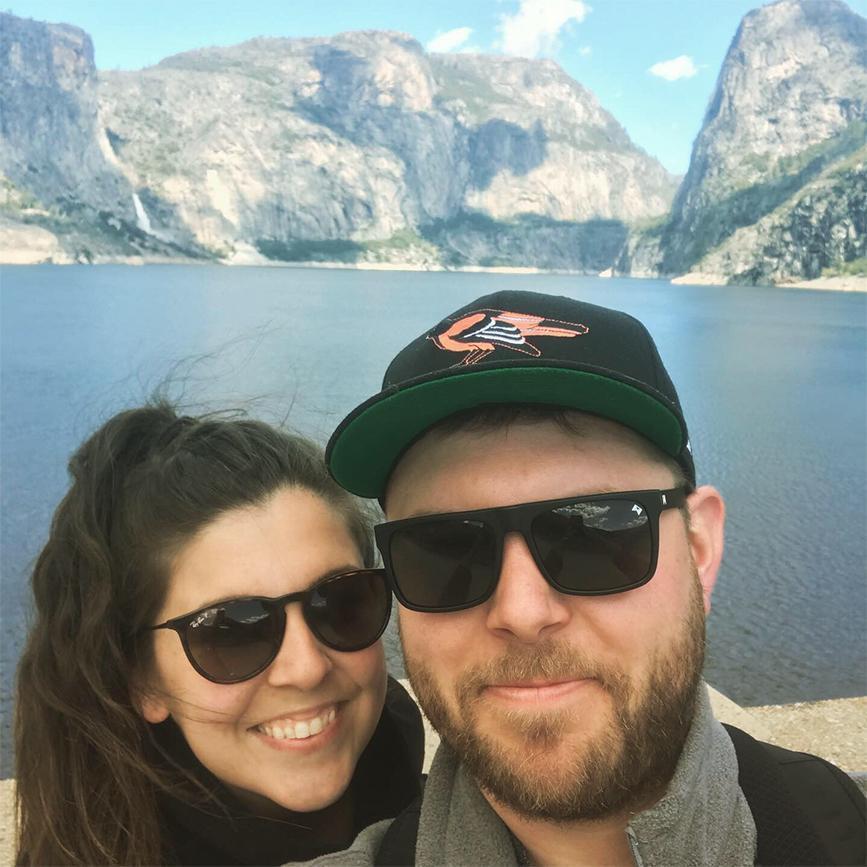 Em's sister (and maid of honor) came to visit and we took a trip to Yosemite. We spent the day chillin' on the side of the hetch hetchy resevoir, catchin some rays.