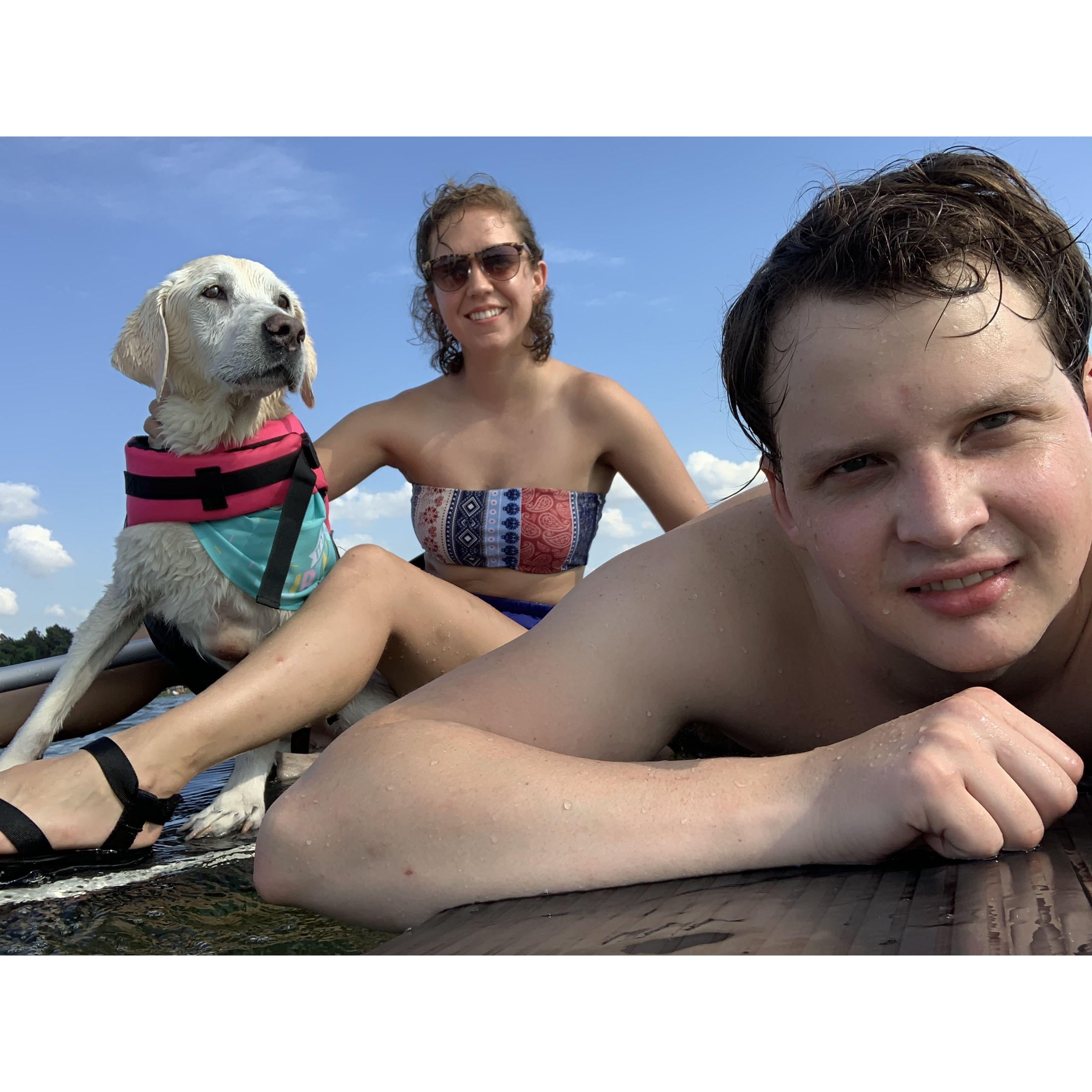 Paddling with Lady, Summer 2020