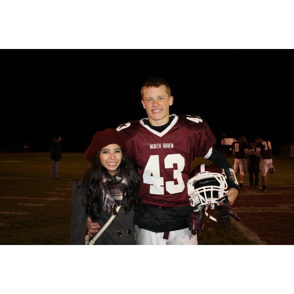 Spencer's senior football game.