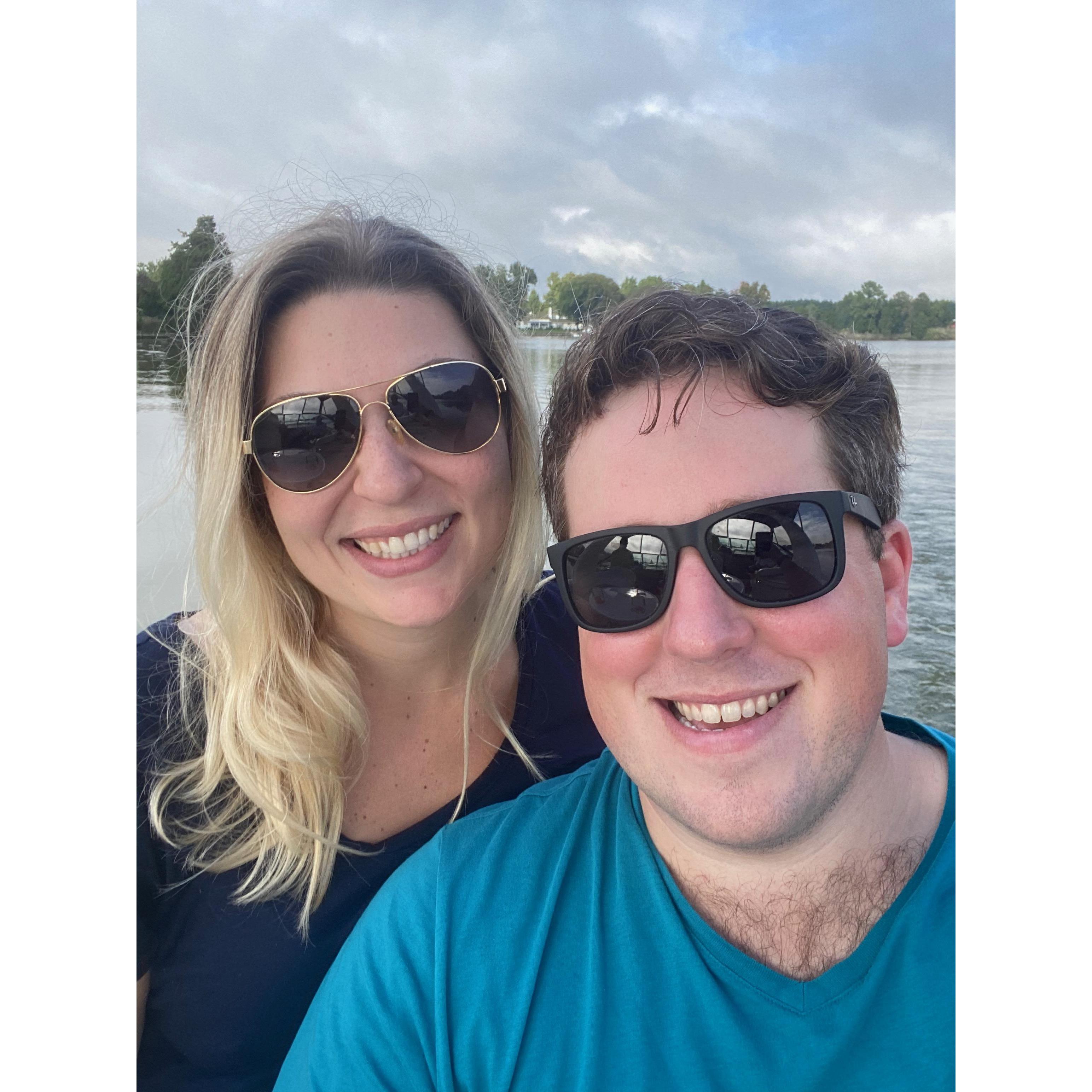 It didn't take long for the first boat ride on the Conchi!
