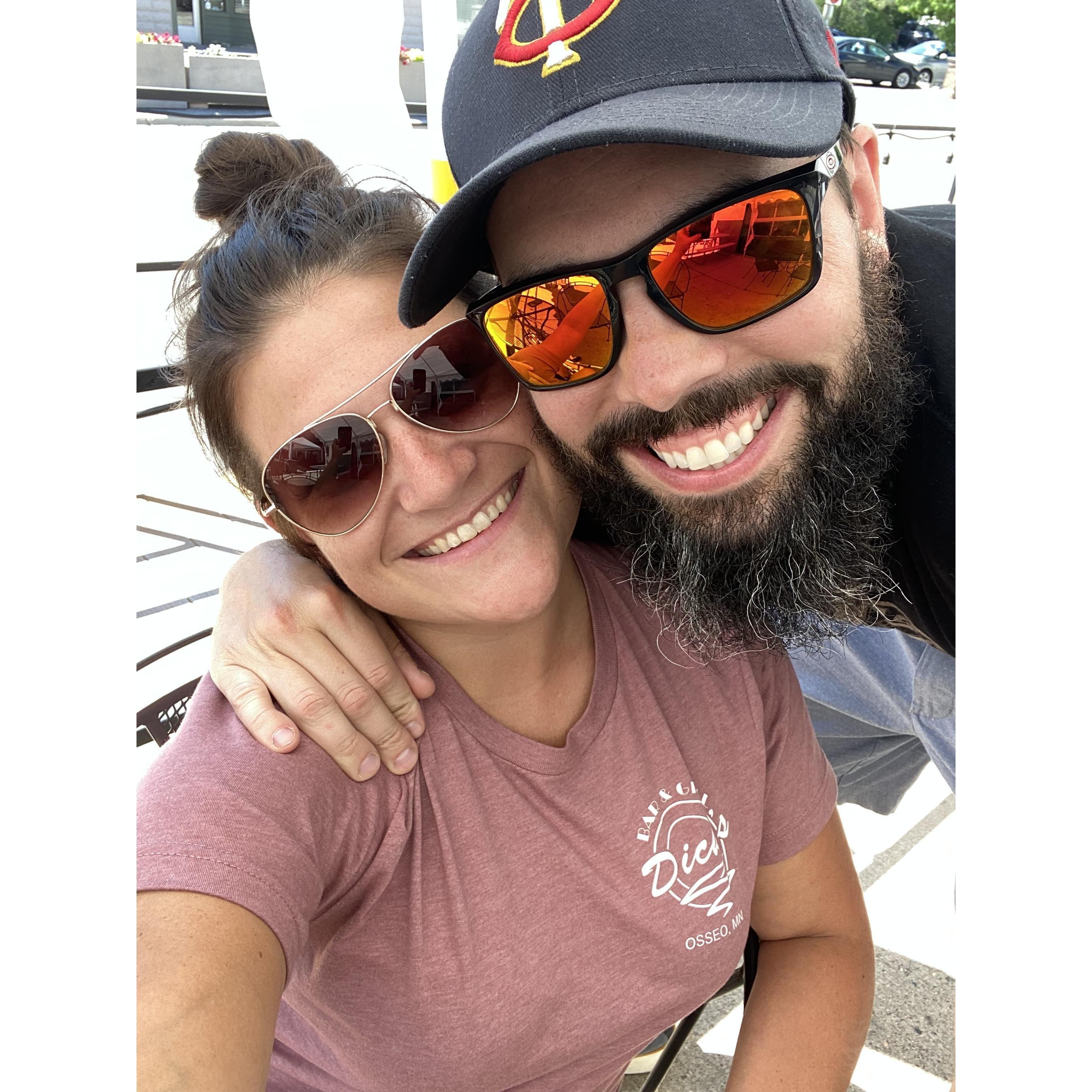 Brunch with this handsome man at Bunny's in St. Louis Park (another favorite place of ours)