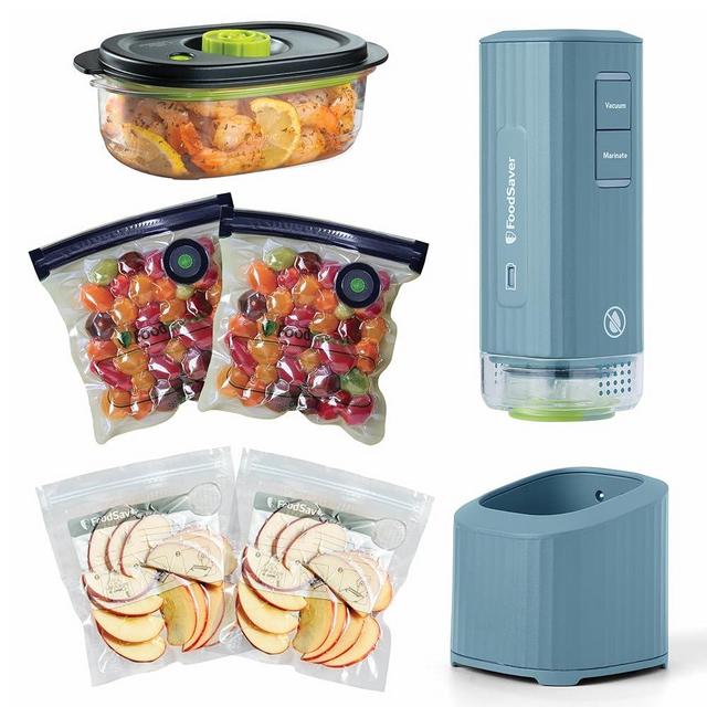 FoodSaver Mini Handheld Vacuum Sealer, Cordless, Vacuum Sealer with Charging Dock, Reflections