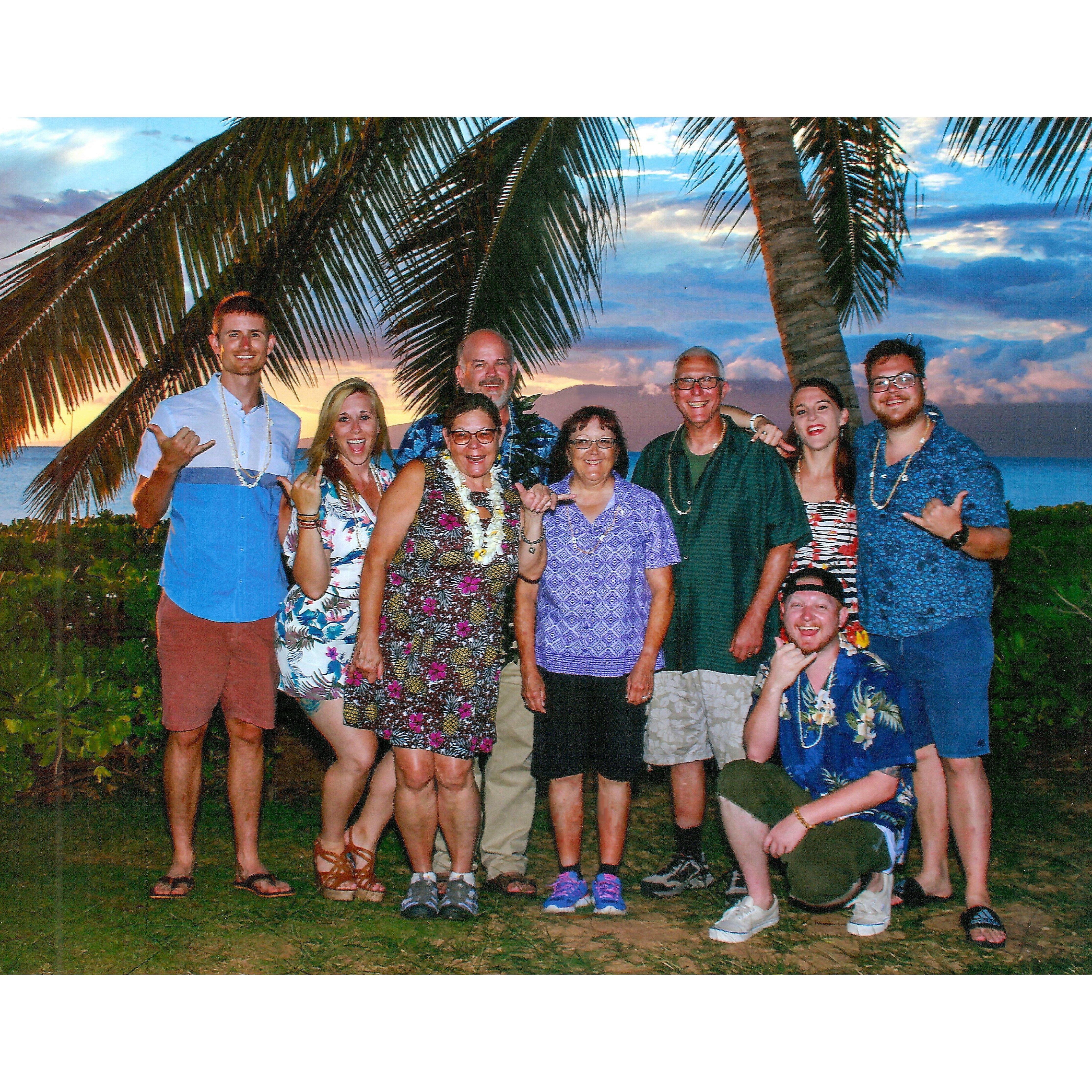 Luau during Brian and Diane's wedding week in Maui!