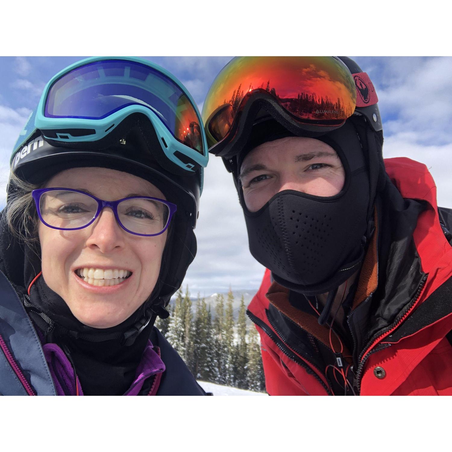 Skiing together!