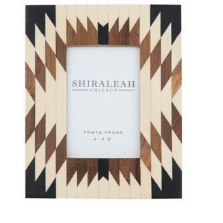 America 4"× 6" Geo Inlay Picture Frame - Shiraleah