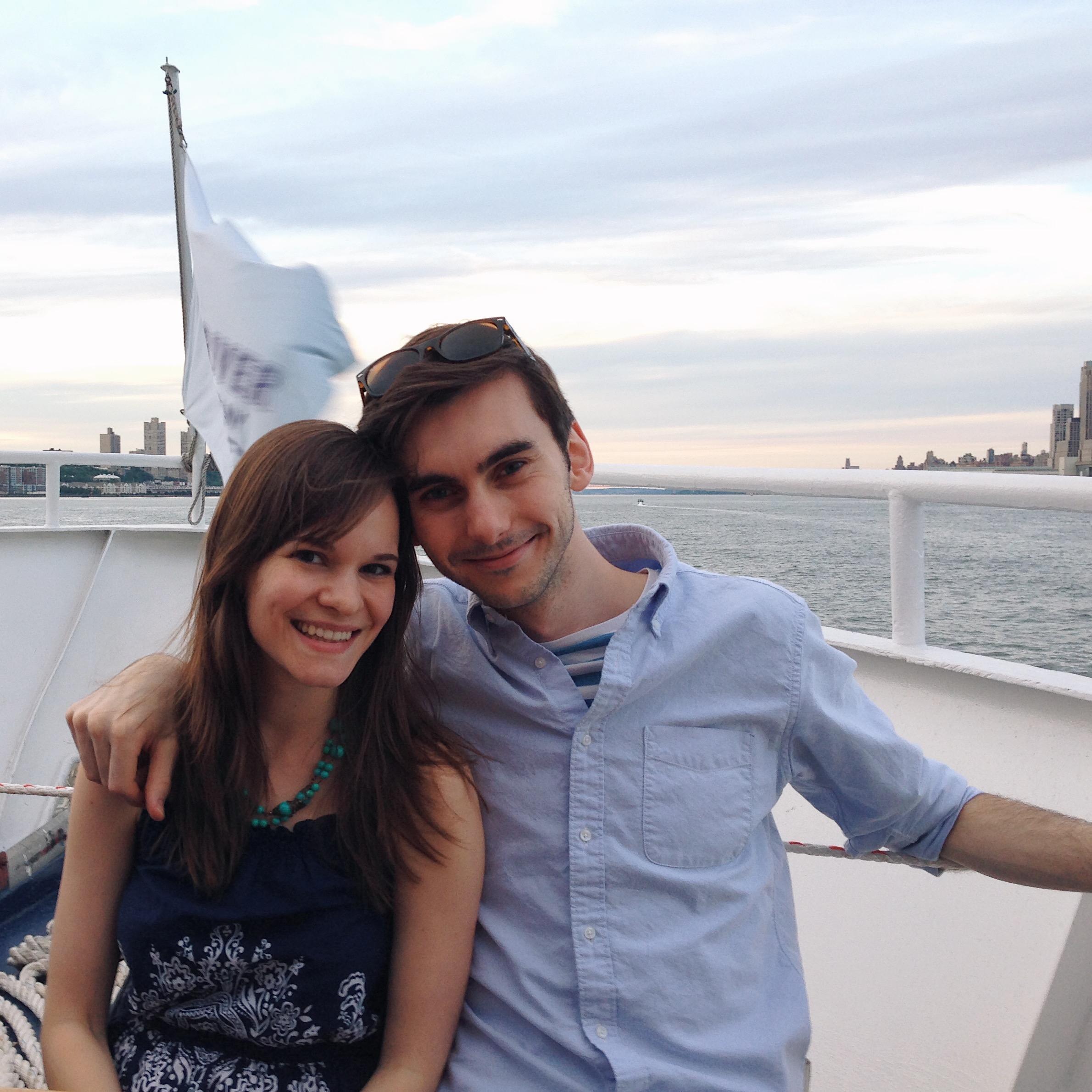 NYC – Happy and full on a Hudson River lobster boat (2014)