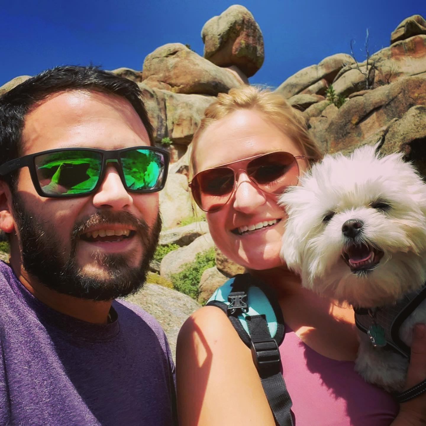 Luna's first trip to Wyoming to hike