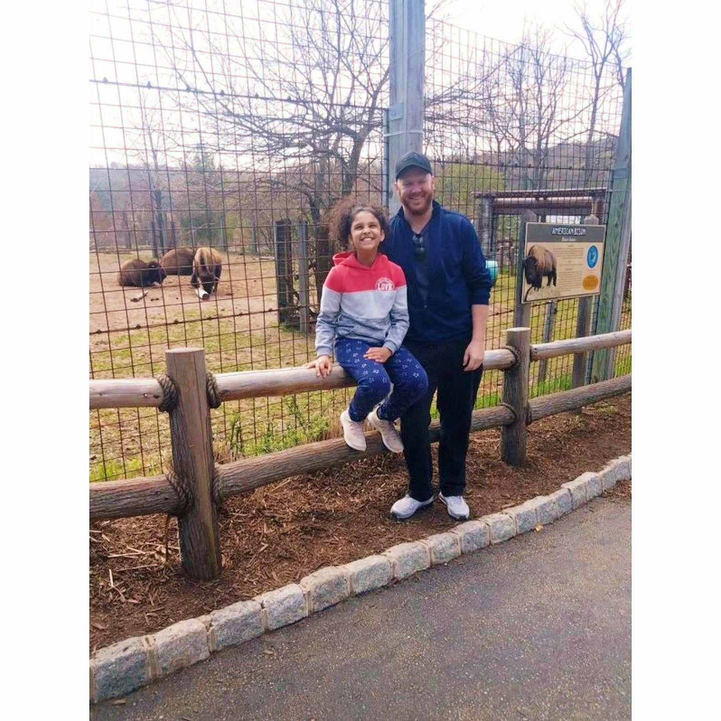 At Turtle Back Zoo with the princess of our family.