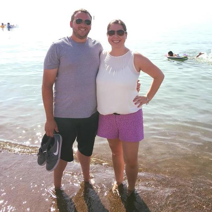 John's first time at Lake Michigan!