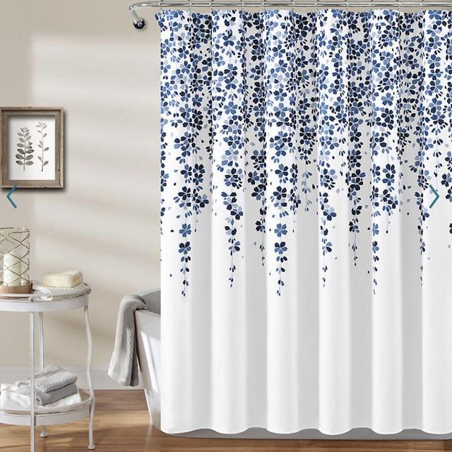 Lush Decor Weeping Flower Shower Curtain