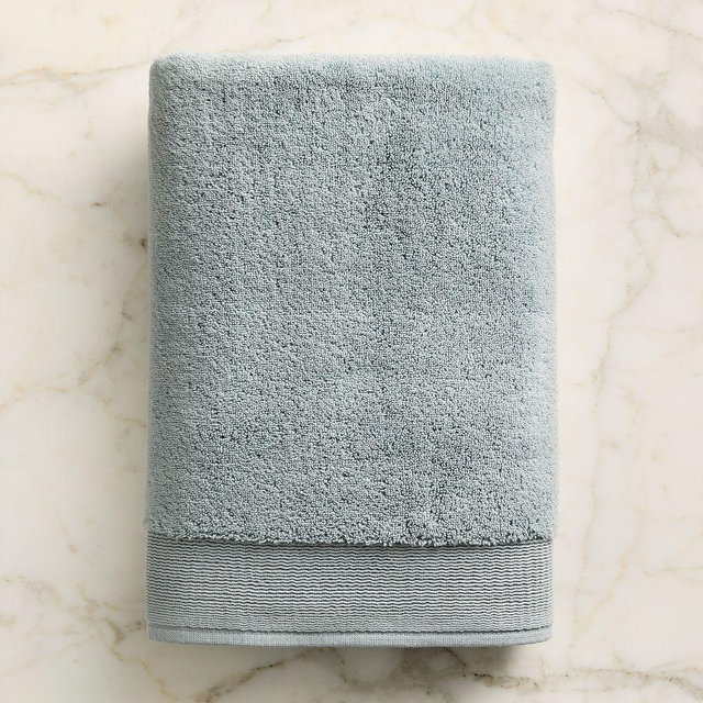 Plush Fibrosoft Bath Towel, Denim Blue