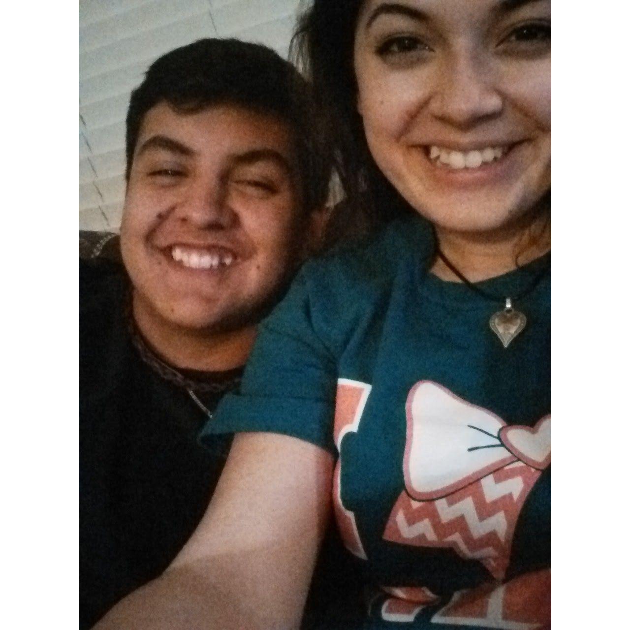 Our first photo together!
March 14, 2015