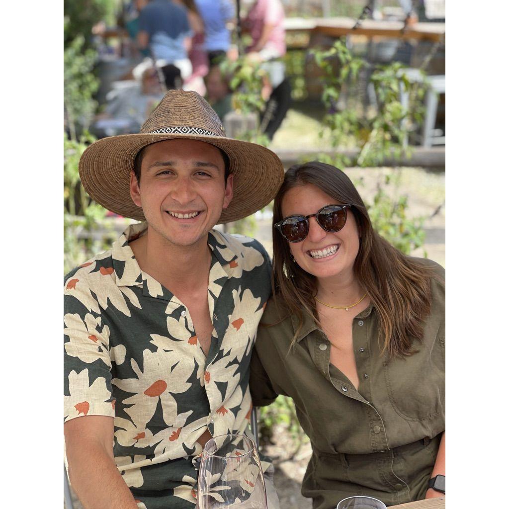 Wine tasting in Sonoma with friends, one of our favorite pastimes