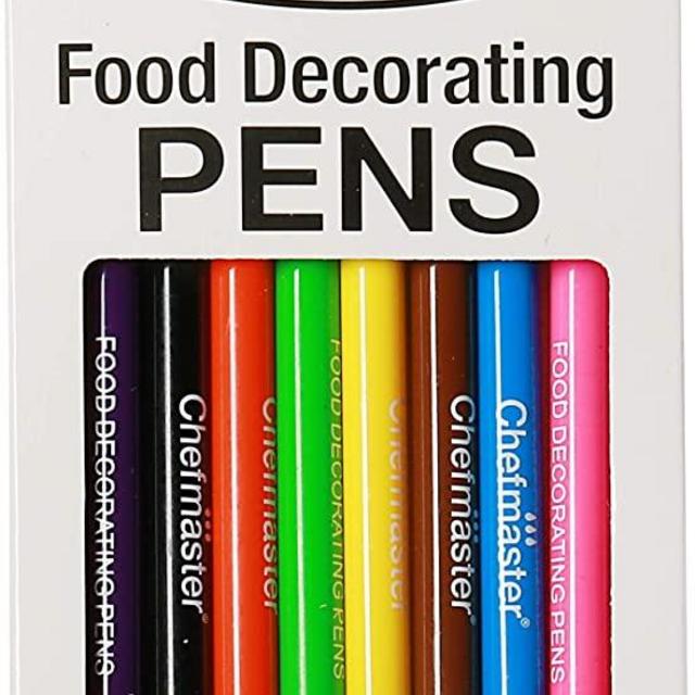 Chefmaster - Food Decorating Pens - Edible Markers - 10 Pack - Dual-Tipped Pens, Fade-Resistant Color, Easily Decorate Desserts