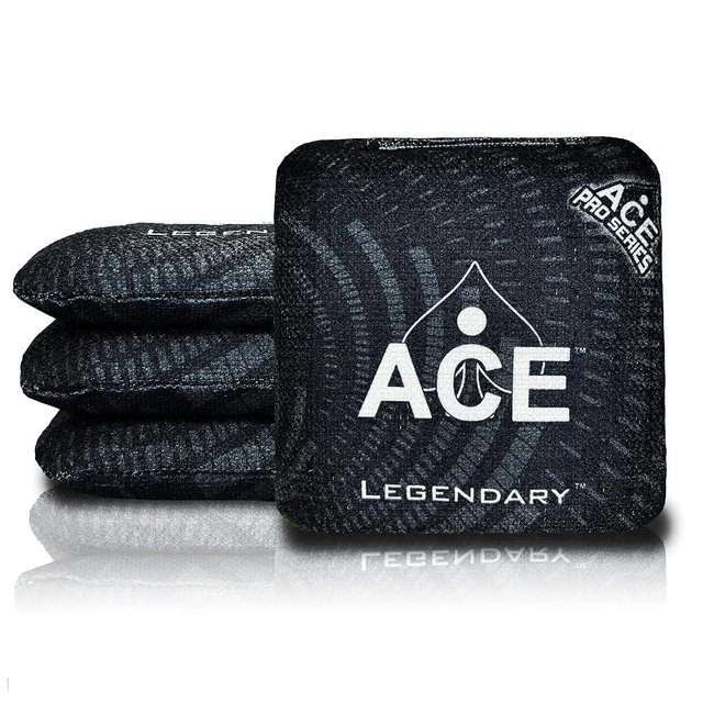 Legendary | ACE Pro Cornhole Bags + PRO Kits | Dual Sided Slick Stick All Weather | Optional Bag Break in and Carrying Case | Set of 4
