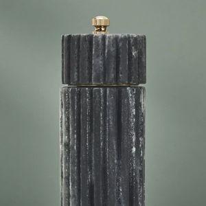 Black Ribbed Marble Grinder