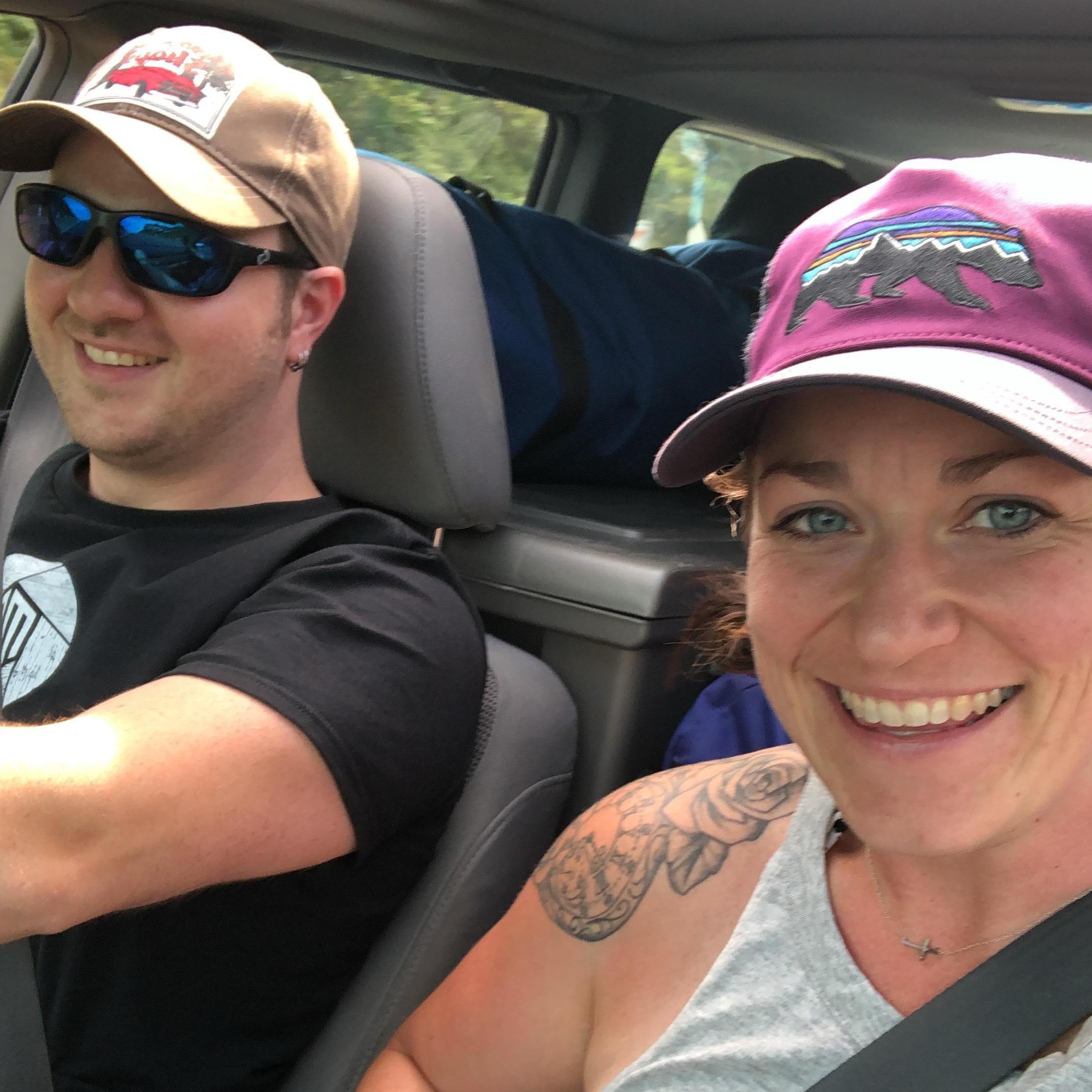 Packed up and on the road for our Labor Day camping weekend with friends!