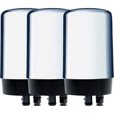 Brita 3ct BPA Free Tap Water Replacement Filters for Faucets - Chrome