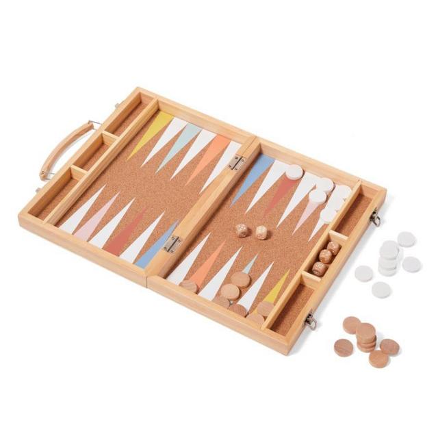 Sunnylife Wooden Majorelle Backgammon Set