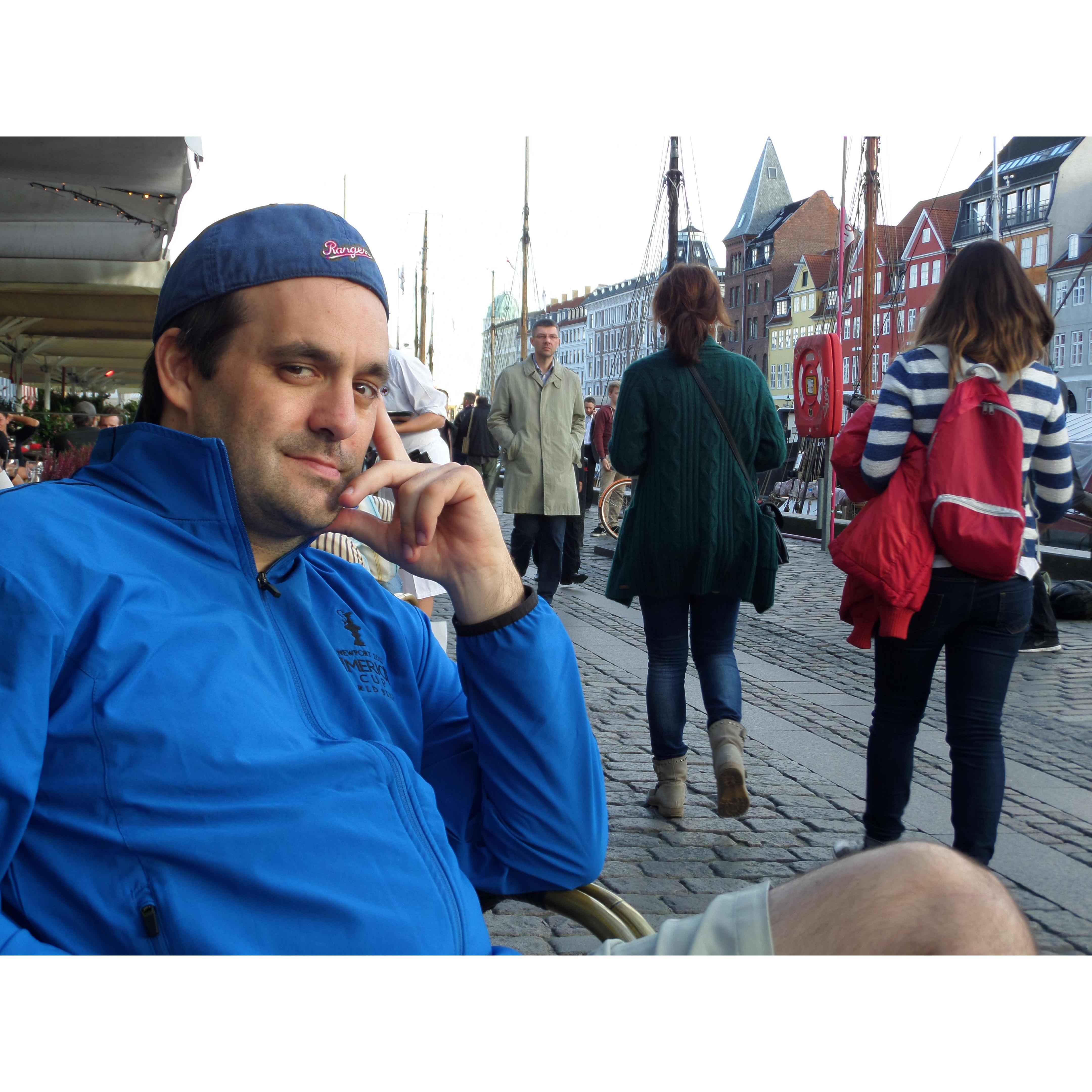 Robert being contemplative in Copenhagen