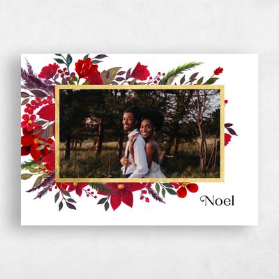White Standard Holiday Card - Legare Foil