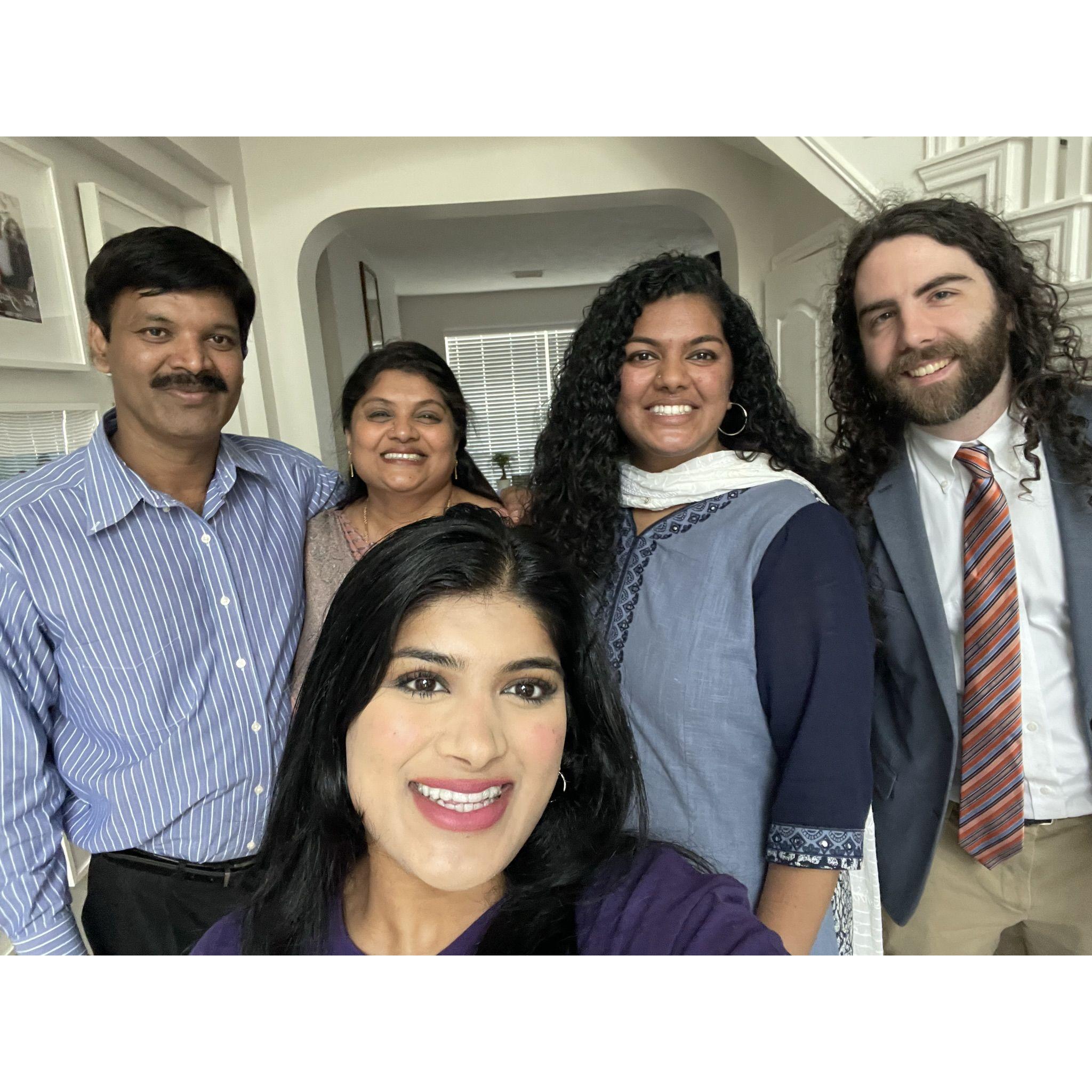 Taken the weekend Andrew met Dimple's parents! He also attended his first Syro-Malabar Qurbana that Sunday.