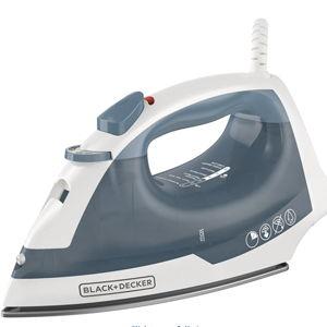 BLACK+DECKER Easy Steam Compact Iron for Clothes, Automatic Shutoff, Nonstick Plate, Light Weight, 1200 Watts