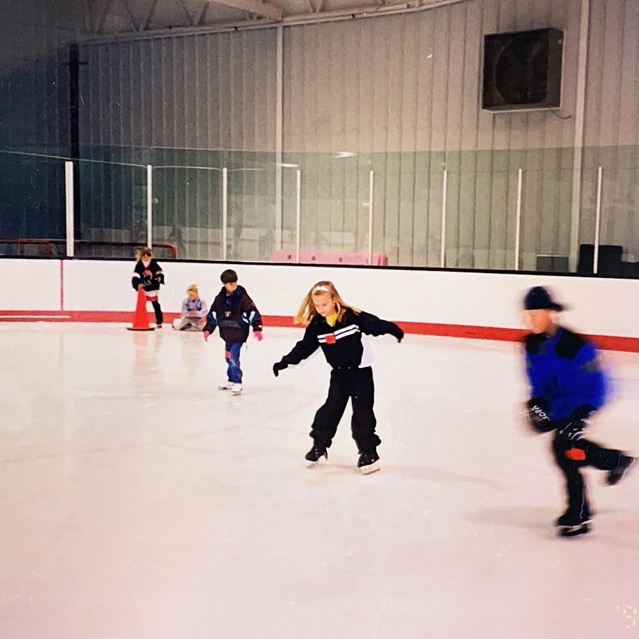 Little Paige on the ice