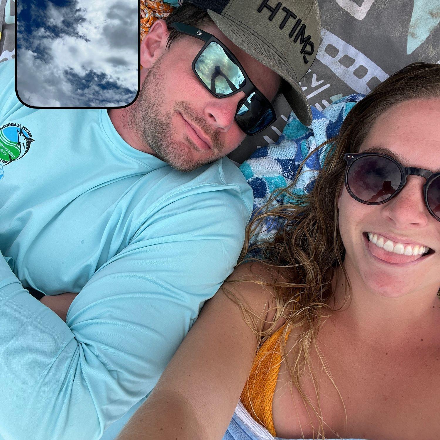 The two lovebird’s first beach date in August 2022 :)