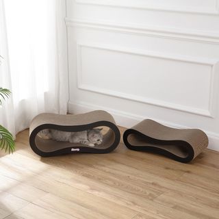 Suvi Infinity 2-in-1 Lounge Bed Cat Scratcher with Catnip