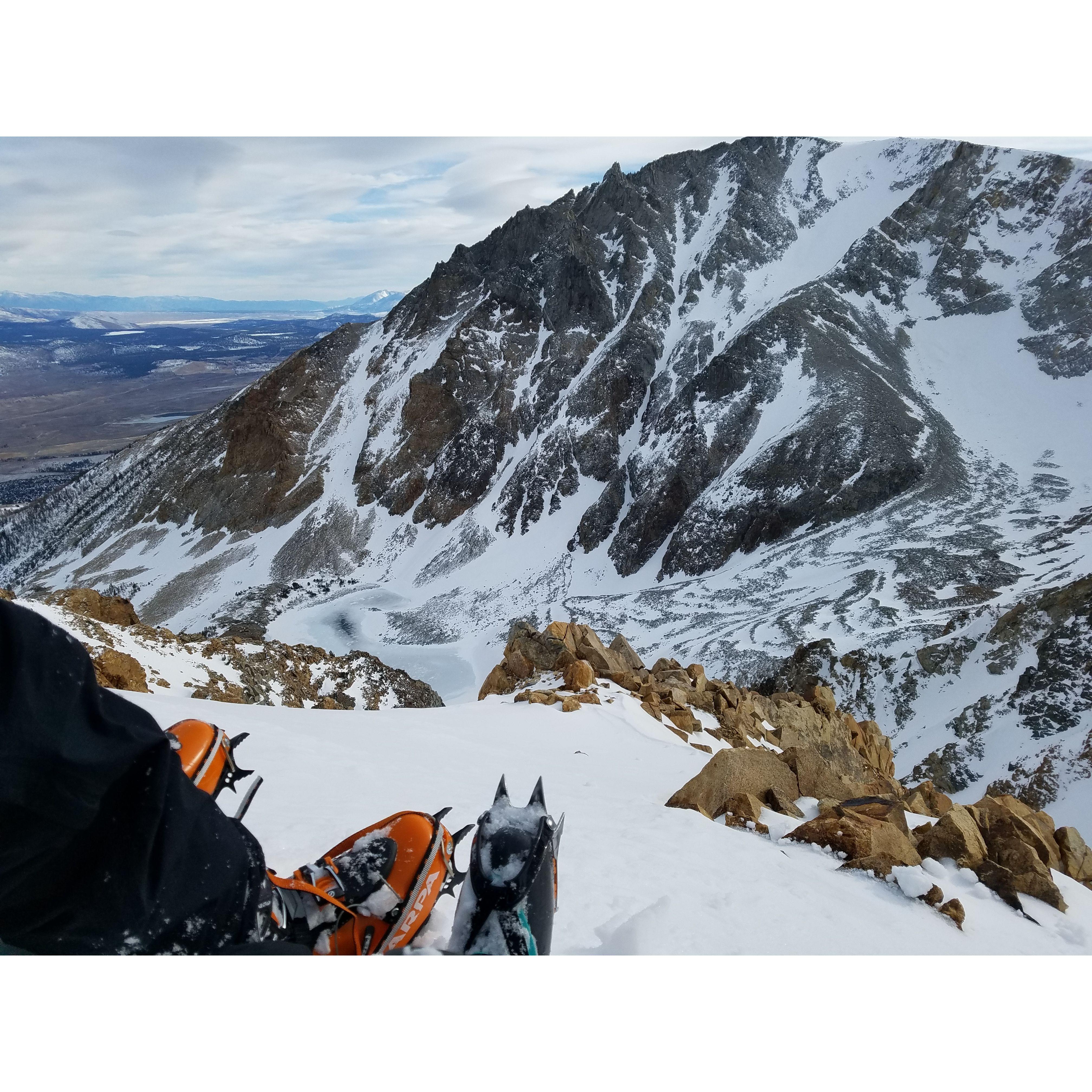 Near the summit of Mt Dana