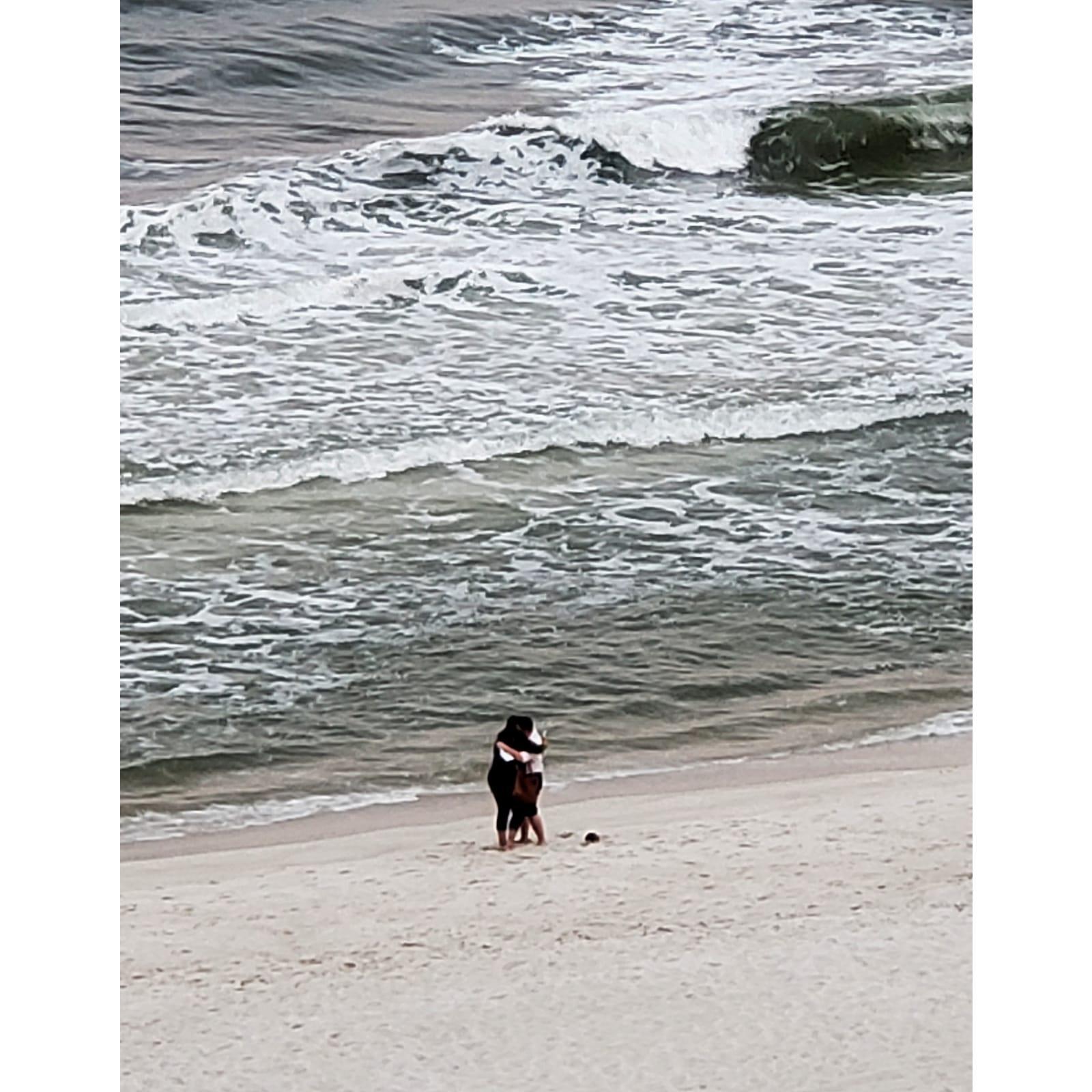 When some random person took a picture of our engagement!