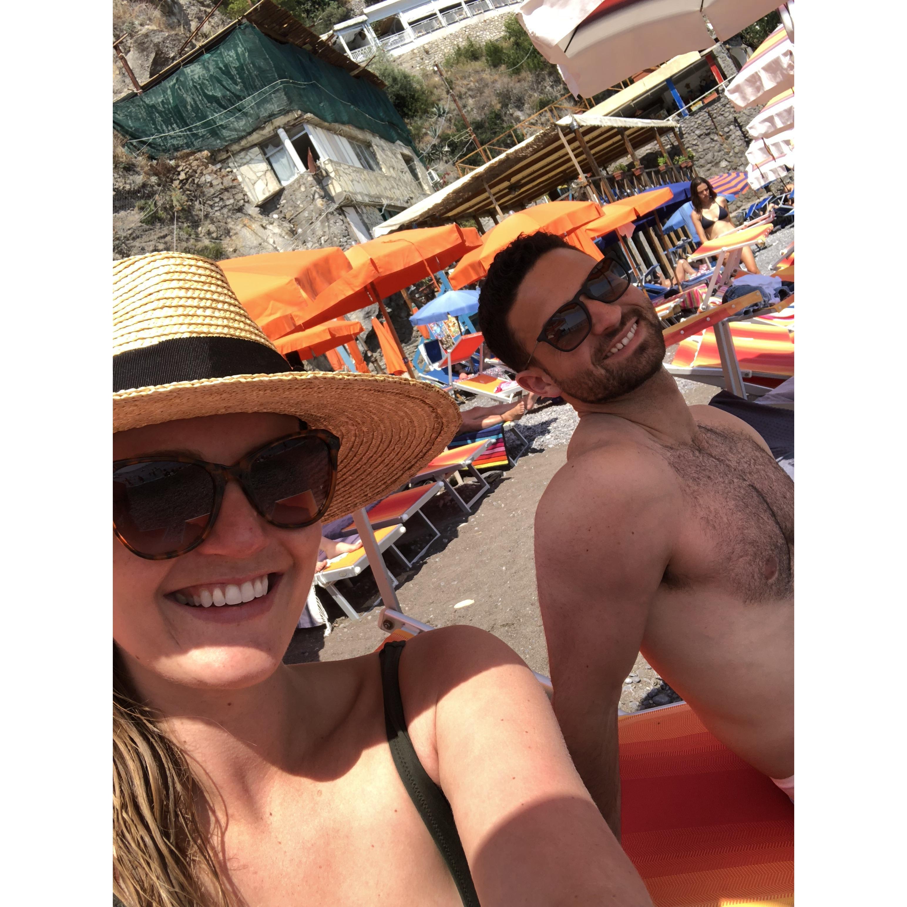 Enjoying the Italian beaches