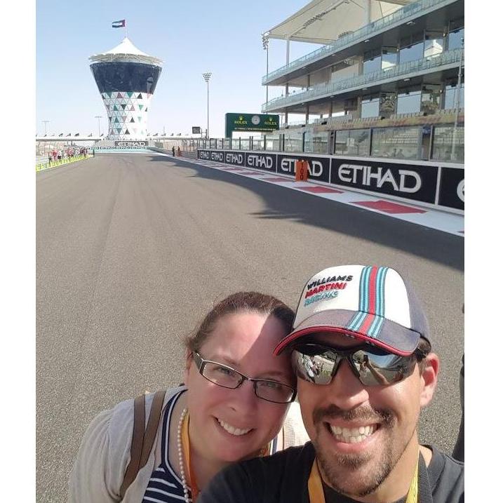 11/2017: On the track at Abu Dhabi Grand Prix!