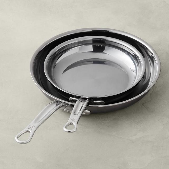 Hestan NanoBond™ Stainless-Steel Fry Pan Set with Cleaner, 8 1/2" & 11"