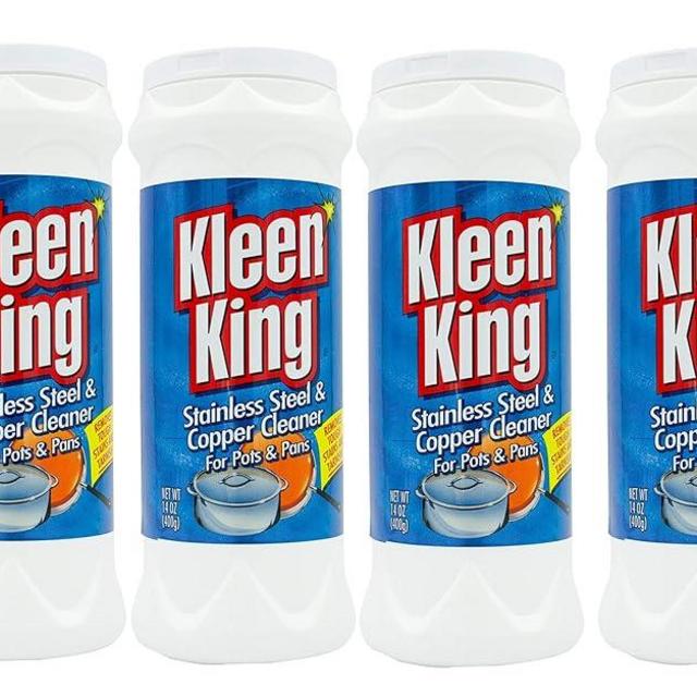 Kleen King 4 Pk, Stailess Steel & Copper Cleaner for Pots & Pans, 14 Oz