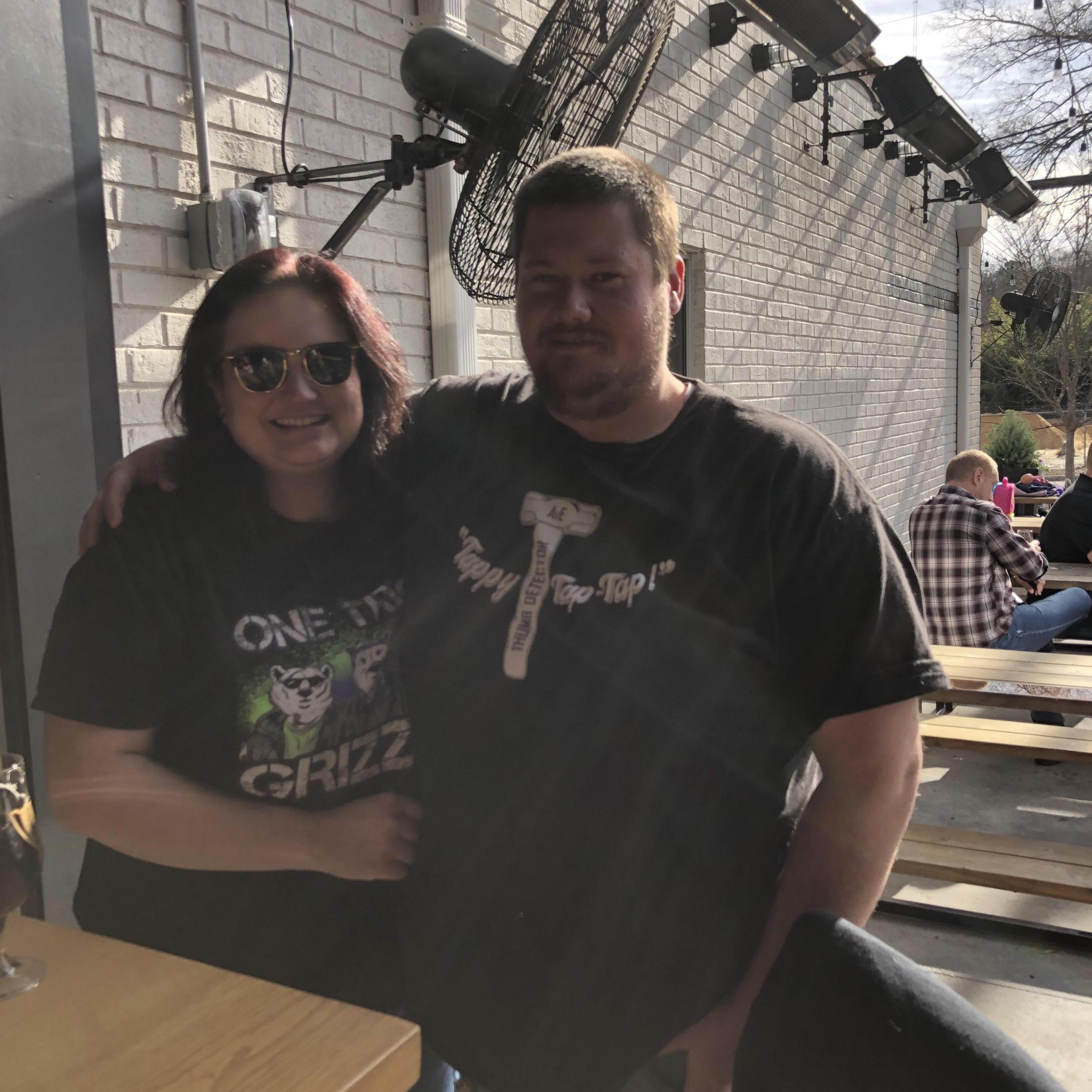 At a brewery with some friends