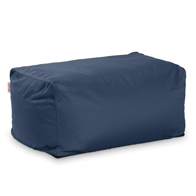 Jaxx Leon Outdoor Bean Bag Ottoman, Navy Blue
